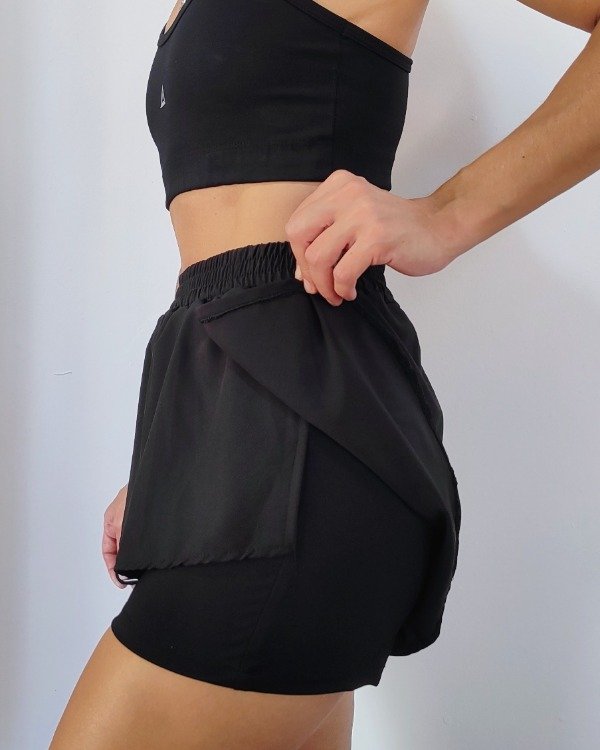 Producto - SHORT DE MICROFIBRA CON CALZA NEGRO