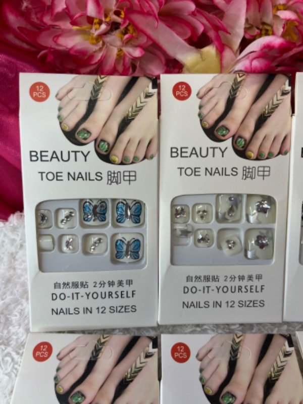 Producto - Uñas postizas para pies con strass III - 2