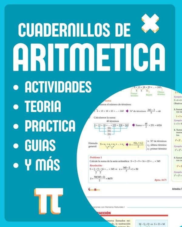 Producto - MEGA PACK ARITMETICA- 10 CUADERNILLOS DE ACTIVIDADES