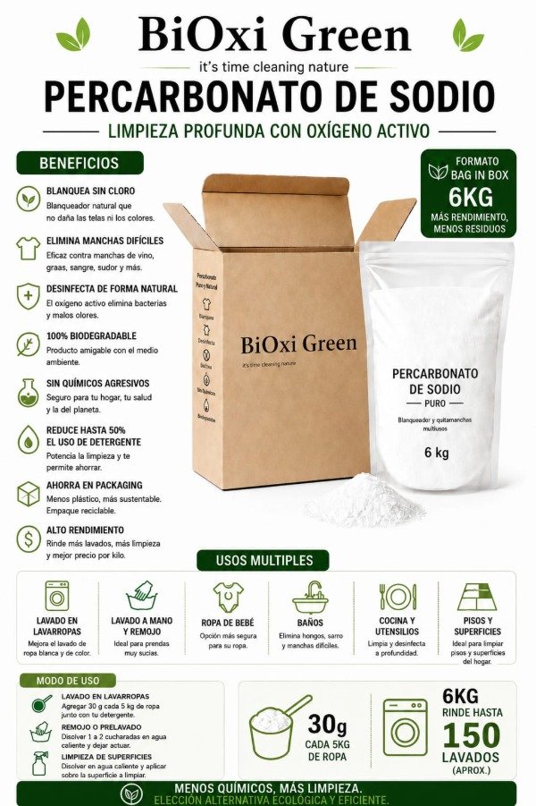 Producto - BAG IN BOX PERCARBONATO DE SODIO 6KG