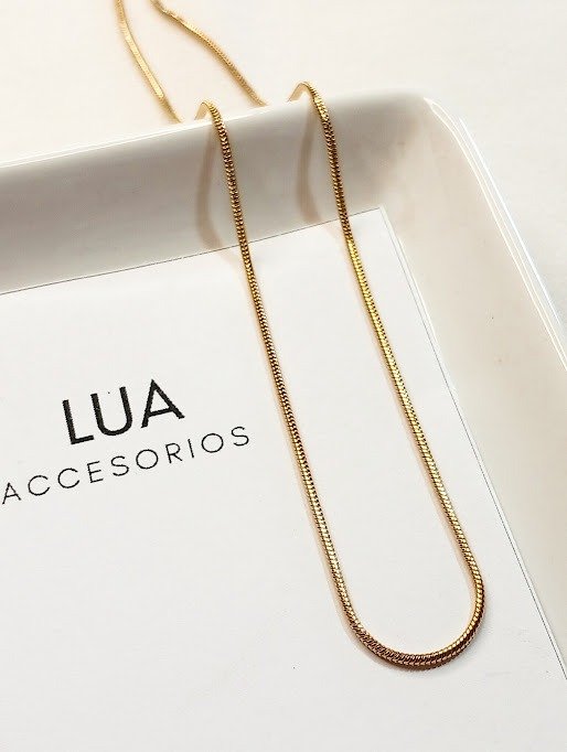 Producto - Cadena colita de rata fina - Acero dorado