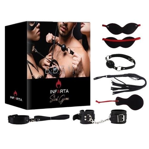 Producto - Kit Bondage 8 Piezas Negro Cod A24-18