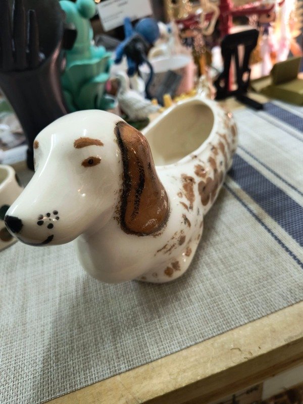 Producto - Adorno en cerámica perro salchicha - 2