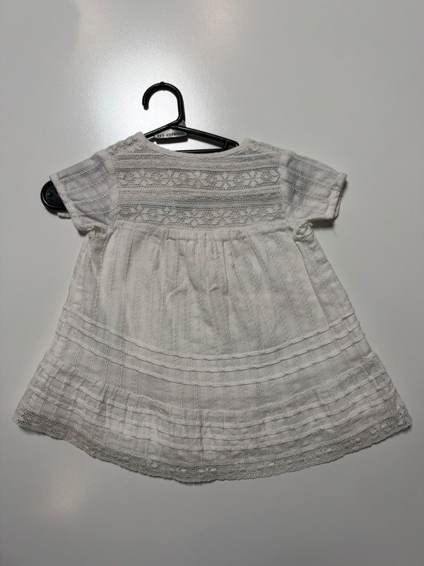 Producto - Vestido blanco Little Akiabara 6 meses - 2