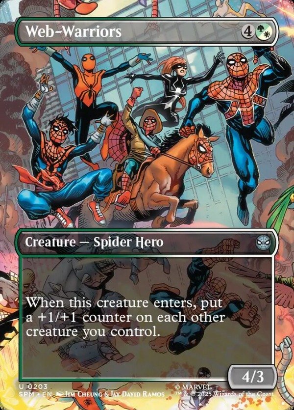 Producto - Web-Warriors #203 Borderless  Marvel's Spider-Man