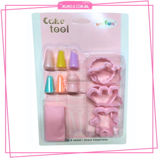 Producto - Set reposteria 13 piezas cortantes, manga, picos, cupla