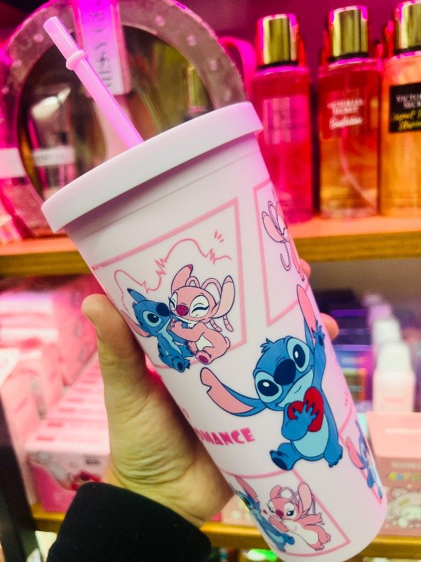 Producto - Vaso grande Stich rosa