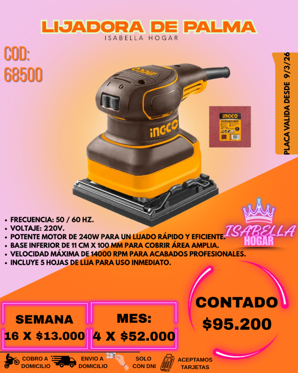 Producto - LIJADORA DE PALMA