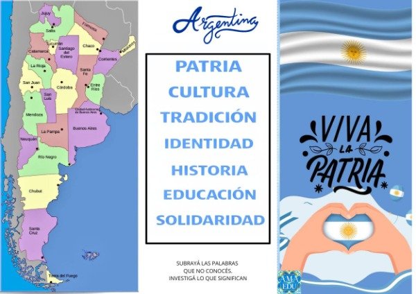 Producto - ARGENTINA POR DENTRO. TRÍPTICO Y LAPBOOK. MATERIAL GRATUITO