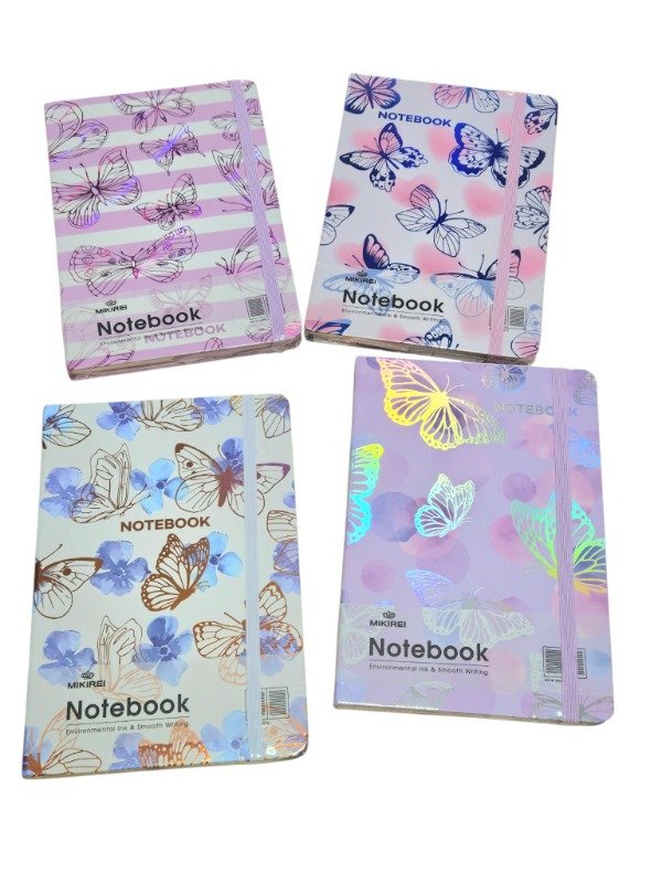 Producto - Cuaderno A5 Tapa Dura Mariposas
