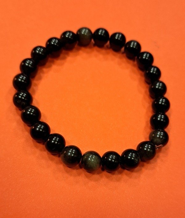 Producto - Pulsera Obsidiana Dorada