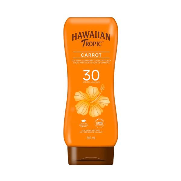 Producto - HAWAIIAN TROPIC LOCION DE ZANAHORIA SPF30 X240ML