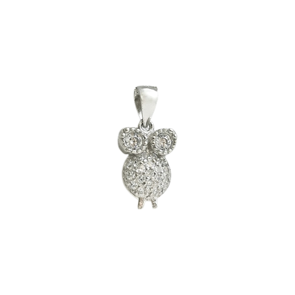 Producto - Dije Búho Brillante Plata 925