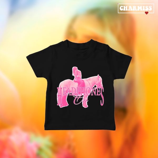 Producto - Baby Tee- headphones on 1 - 1