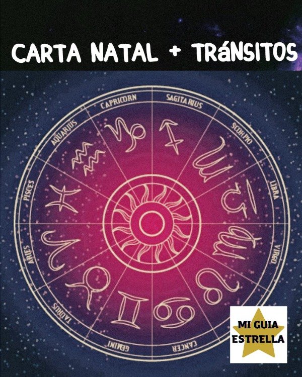 Producto - Carta Natal Tropical+ Tránsitos- Incluye grabación (Entrevista)