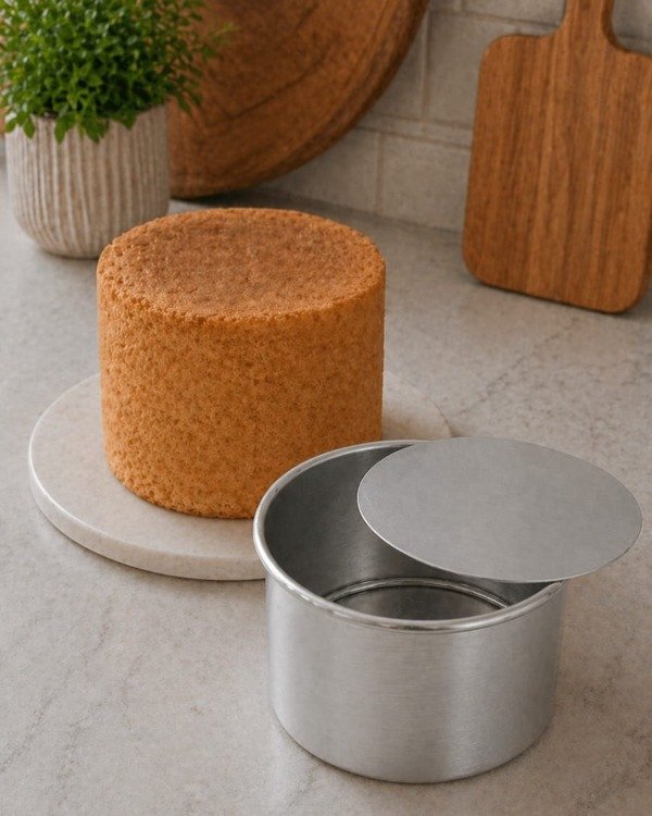 Producto - Molde de aluminio desfondable para bizcochuelo 10 cm de alto y 20 cm de diámetro