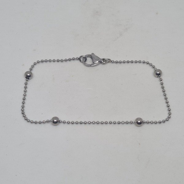 Producto - Pulsera con bolas 2mm y 6mm 19cm