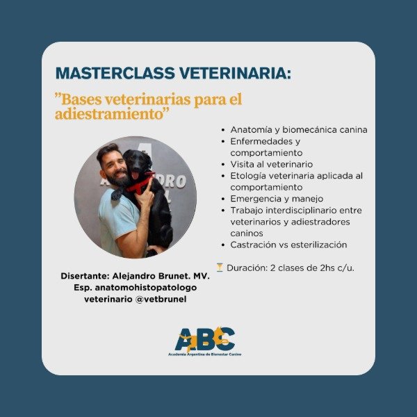 Producto - Bases veterinarias para el adiestramiento