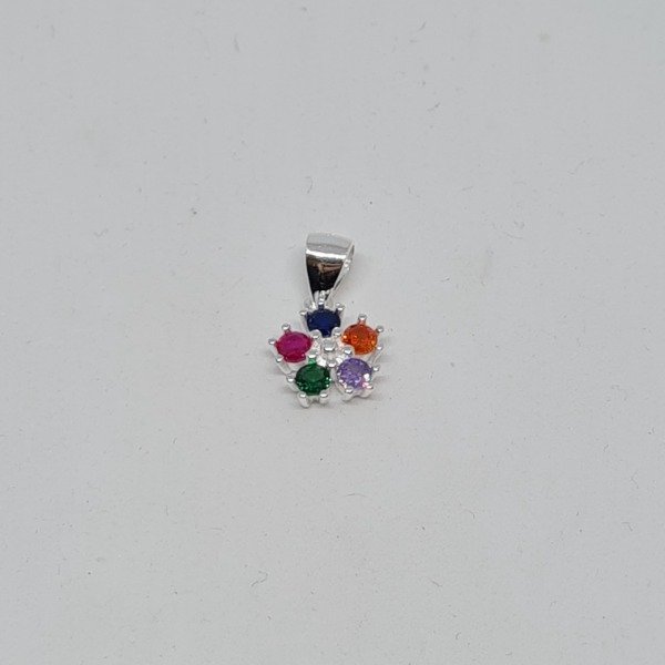 Producto - Dije flor multicolor