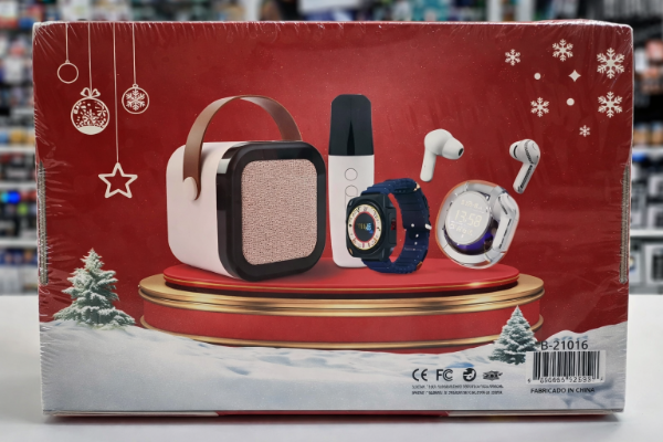 Producto - AU287 MEGA SET DE PARLANTE, AURICULAR Y RELOJ