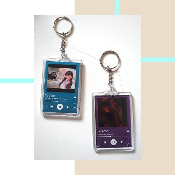 Producto - Llaveros con foto canciones