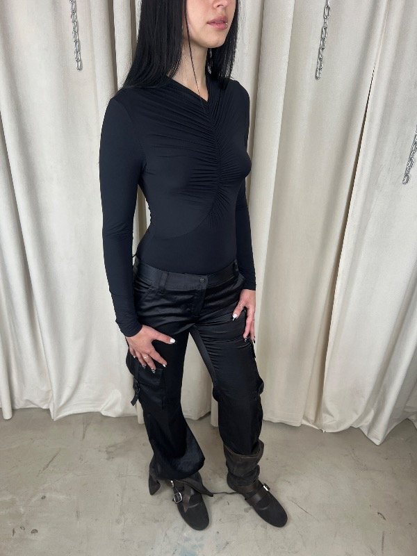 Producto - Black Ruched Bodysuit - 2