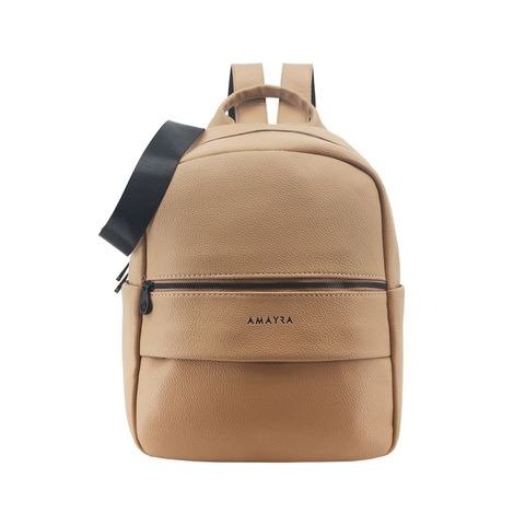 Producto - MOCHILA PU CAMEL 33X28X15CM AMAYRA
