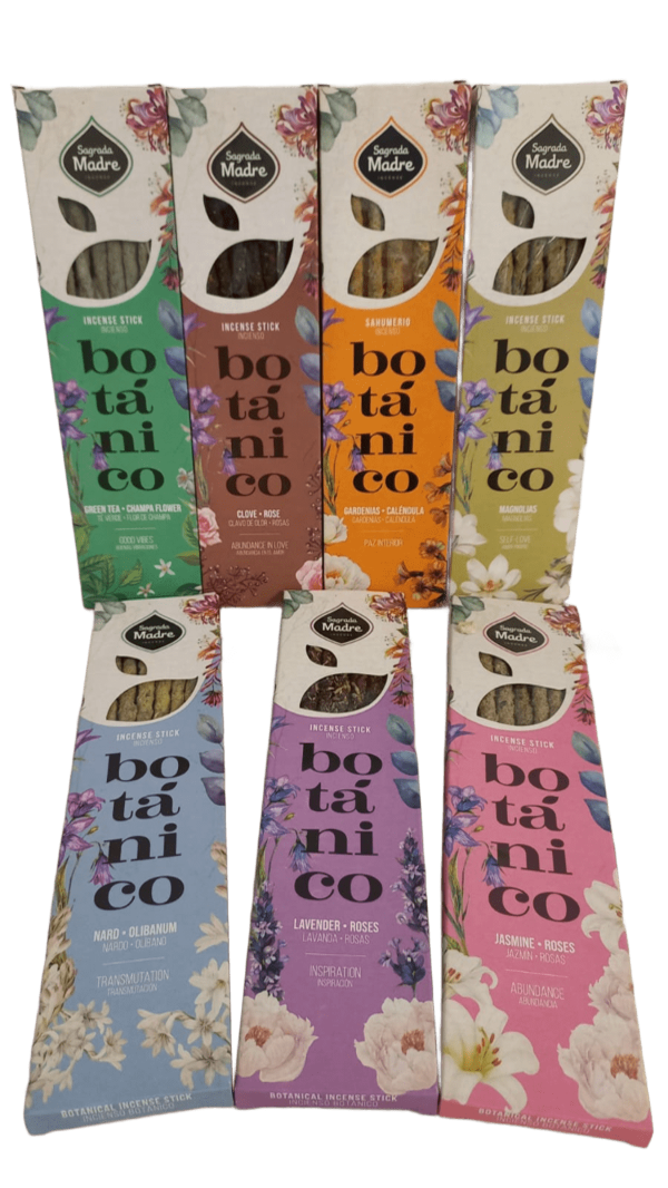 Producto - Sahumerios Línea Botánico 6un - SAGRADA MADRE