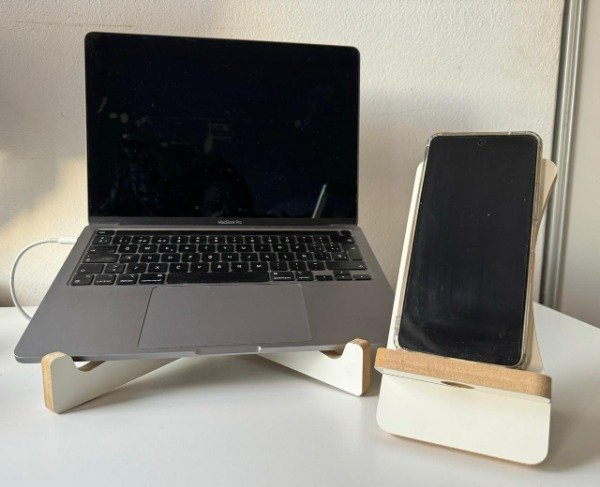 Producto - Combo Soporte Celular + Soporte Notebook Madera - 0