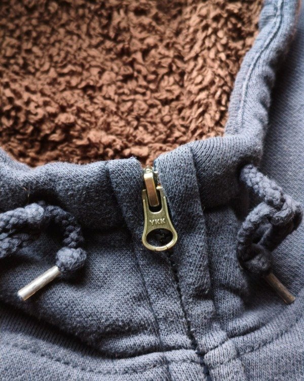 Producto - CAMPERA UNIQLO AZUL CON INTERIOR DE CORDERITO TALLE XL - 2