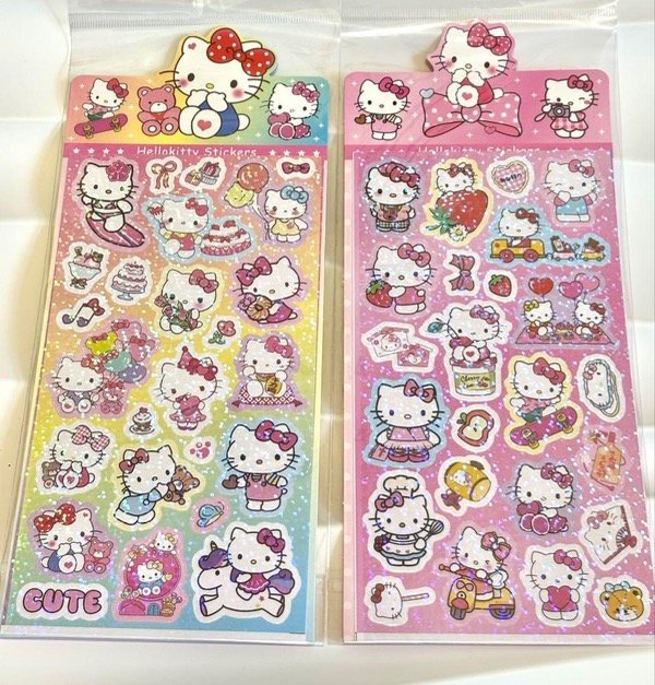 Producto - Plancha de stickers Hello kitty