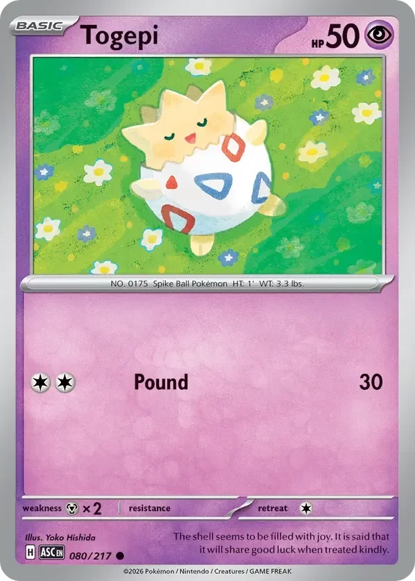 Producto - Togepi 080/217 Ascended Heroes