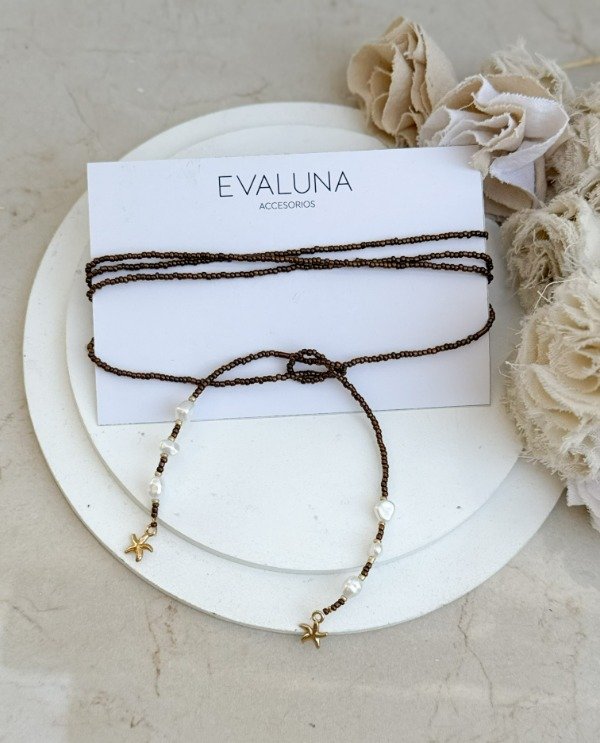 Producto - Corbatín Mostacillas Perlas + Estrella