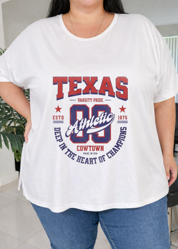 Producto - Remeron Oversize Tajo Blanco (Texas)