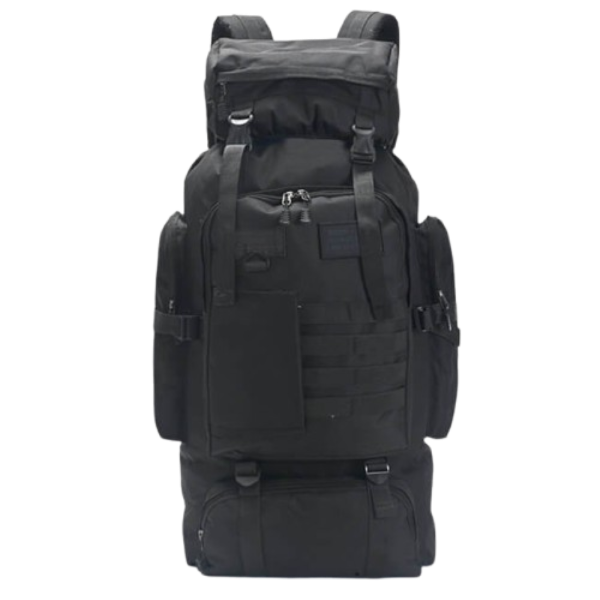Producto - Mochila Wanderlust Táctica Trekking Negra 55 a 65 LT