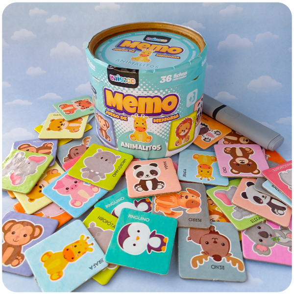 Producto - Memo de Animalitos - Juego de Memoria
