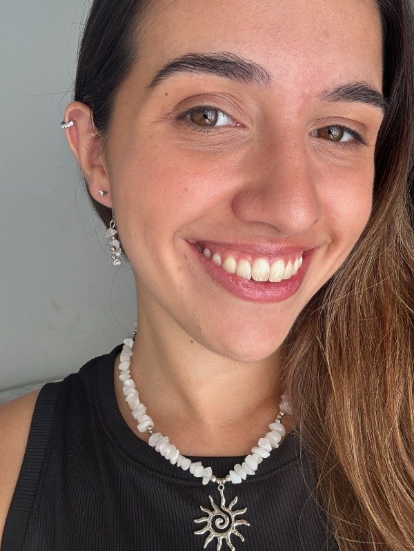 Producto - Aros Kiara Cuarzo Blanco - 1