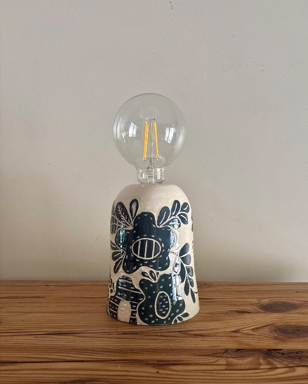 Producto - Velador Faro Flor azul noche - A PEDIDO - 0
