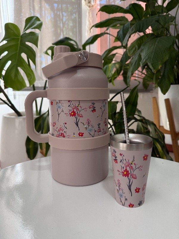 Producto - Set terere (termo 1900 ml + mate + bombilla) beige