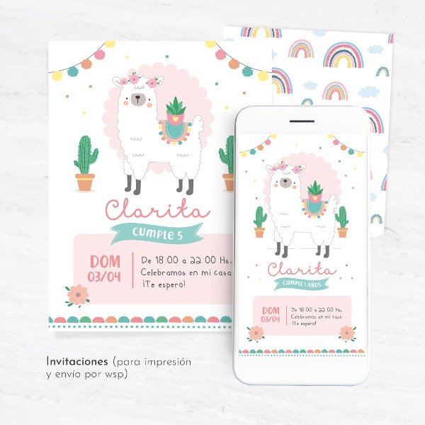 Producto - Kit temática "Llamitas"