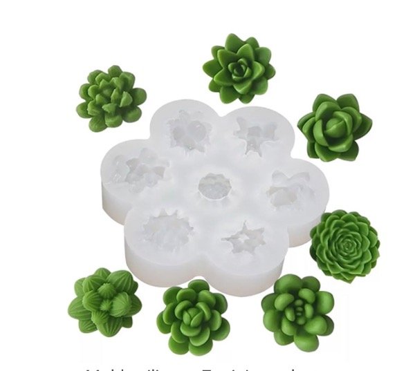 Producto - MOLDE SILICONA 7 MINI SUCULENTAS
