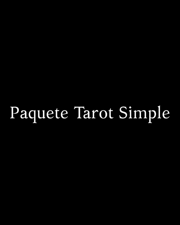 Producto - Paquete Tarot Simple