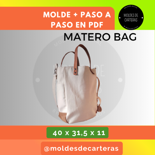 Producto - MATERO BAG - MOLDERÍA + PASO A PASO PDF