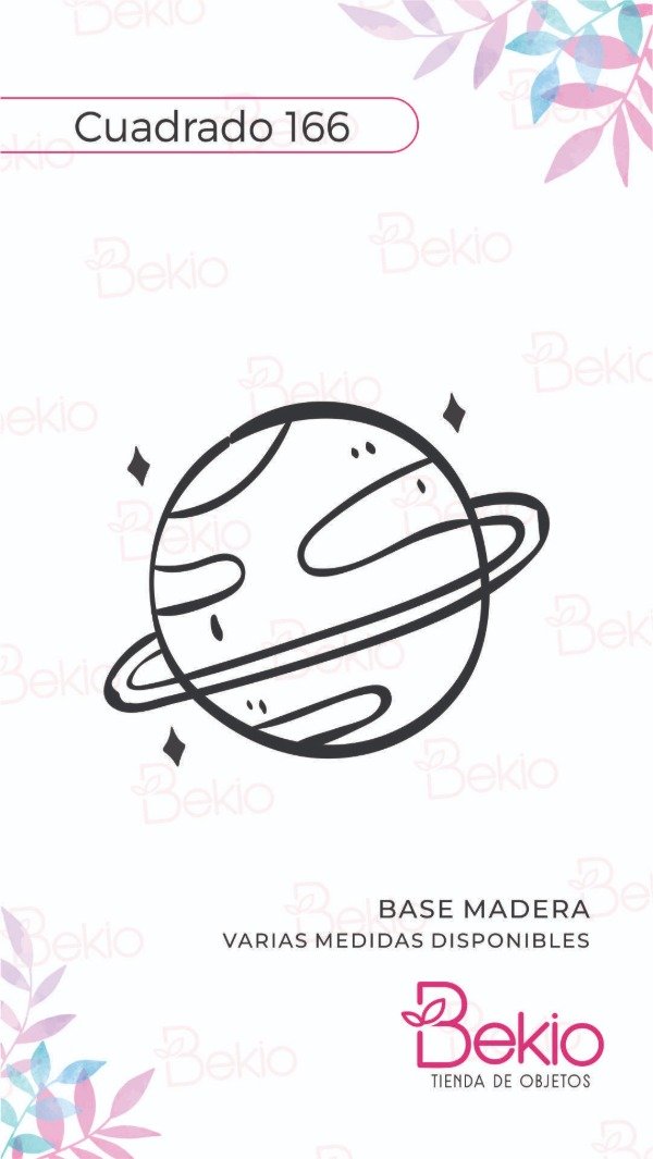 Producto - Sello Cuadrado 166 - Planeta