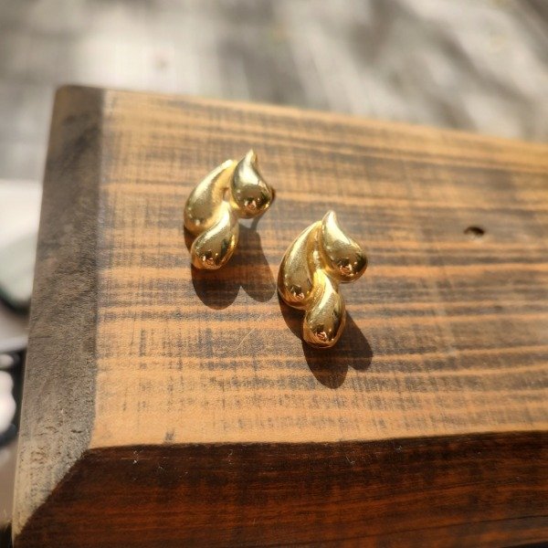 Producto - Aros chunky dorados 1625