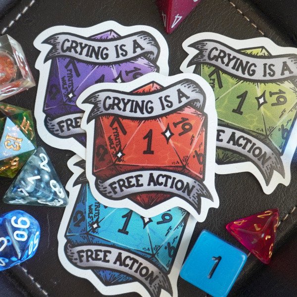 Producto - Sticker Crying is a Free Action