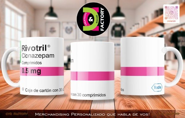 Producto - Taza Meme - Rivotril 0,5mg - TZ-RT-BL-11OZ-394-MEM-REM