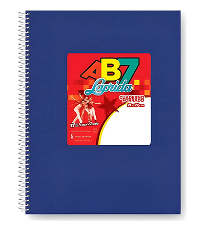 Producto - Cuaderno LAPRIDA AB7 21x 27 con espiral x 60 hs - 1
