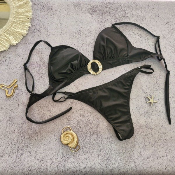 Producto - Bikini círculo negro - talle 95