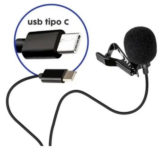 Producto - Microfono Corbatero Usb Tipo C Profesional Metalico Celular